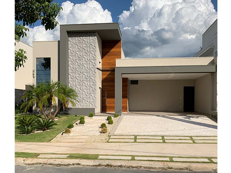 Casa térrea no Condomínio Helvetia Park, em Indaiatuba/SP. Construção com 252 m² e 490 m² de terreno. Piscina com SPA e aquecimento solar, além do banheiro externo. Quatro suítes, sendo duas com closet; escritório e lavanderia. Área social integrada.