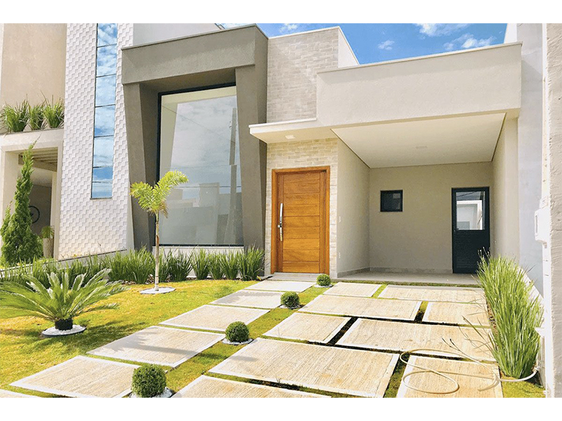 Casa térrea no Condomínio Breschia, em Indaiatuba/SP. Possui 135 m² de construção e 250 m² de terreno. Com área social integrada, garagem para dois carros, móveis planejados e aquecedor solar. 