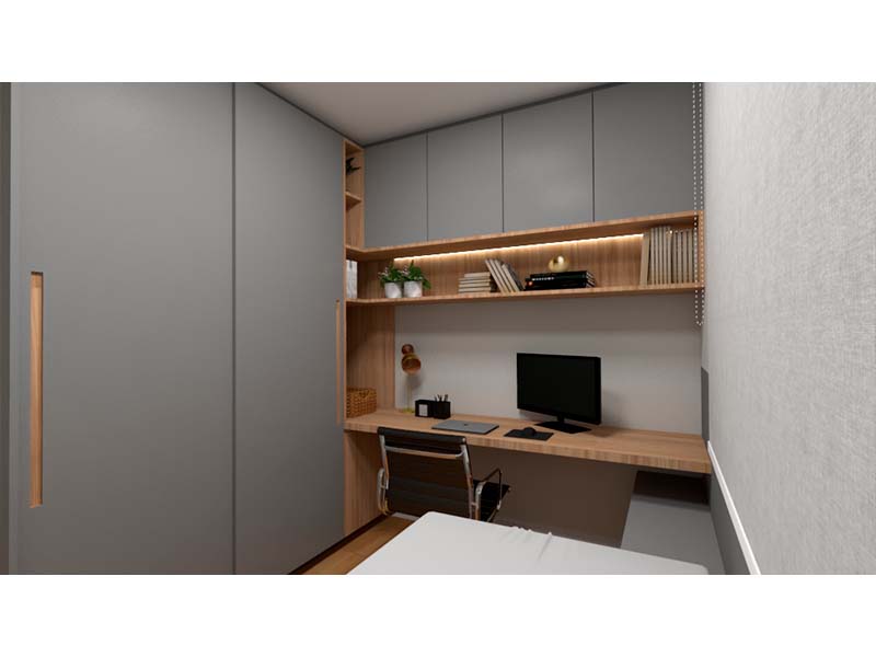 Reforma completa de apartamento no residencial Grand Duo, em Campinas/SP. Com 70 m², obra de três meses. Execução completa, desde o recebimento com a construtora até a instalação de eletrodoméstico. Mudanças na pintura, marcenaria, e revestimentos.