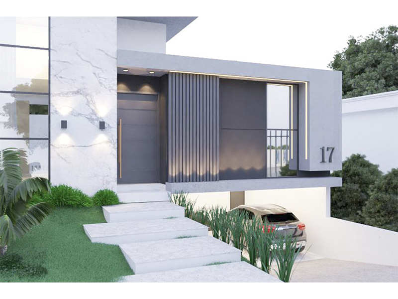 Casa térrea com garagem subterrânea, no Residencial Duas Marias (H33), em Indaiatuba/SP. Com 245 m² de construção e 360 m² de terreno. Três suítes, sendo uma com closet, escritório, lavanderia e e área social integrada. Piscina com SPA e aquecimento solar