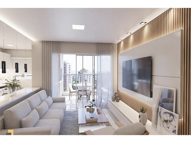 Reforma completa de apartamento no Residencial Villeneuve, em Campinas/SP. Com 100 m². Três meses de obra, projeto e execução completa. Modificações nos revestimentos, pintura, louças e metais, rebaixamento de gesso e iluminação. Gestão completa.
