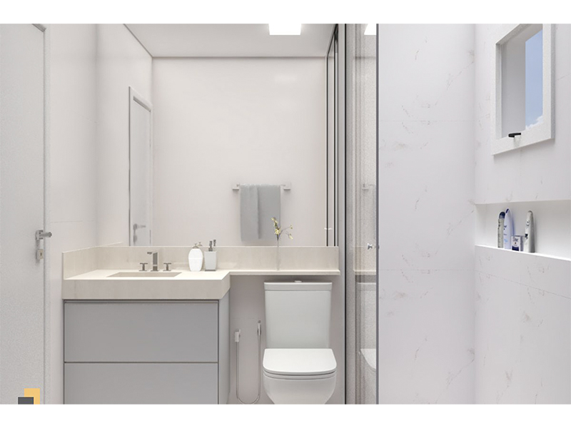 Reforma completa de apartamento no Residencial Villeneuve, em Campinas/SP. Com 100 m². Três meses de obra, projeto e execução completa. Modificações nos revestimentos, pintura, louças e metais, rebaixamento de gesso e iluminação. Gestão completa.