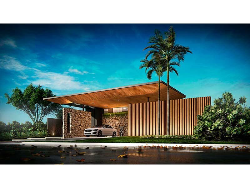 Casa térrea no Residencial New Park Tennis, em Itupeva - SP. Com 405 m² de construção e 1000 m² de terreno. Cinco suítes, sendo uma com closet. Academia e lareira. Banheiro externo e piscina com SPA e aquecimento solar. Área social integrada.