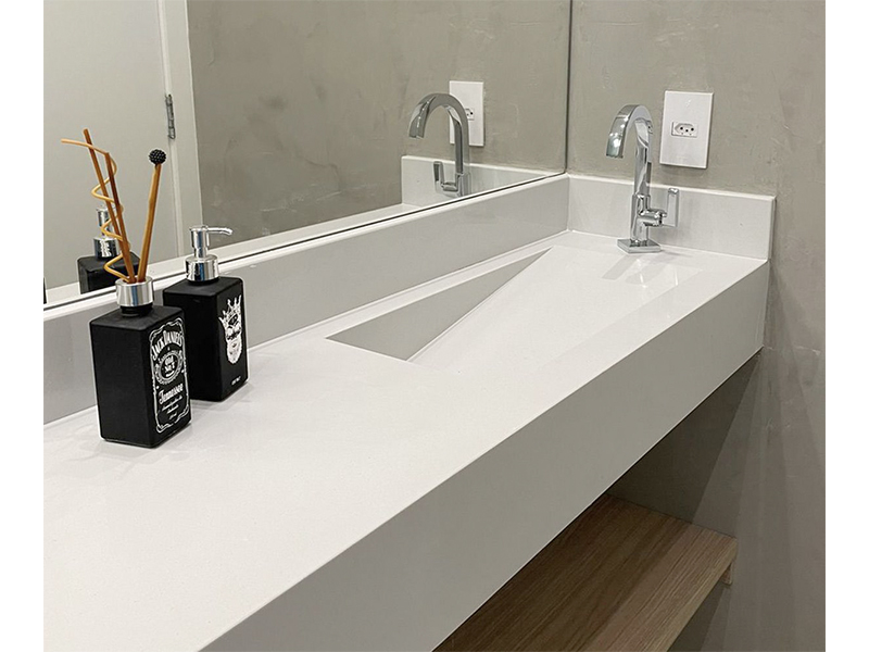 Reforma completa de apartamento no Residencial Villeneuve, em Campinas/SP. Apartamento com 100 m². Três meses de obra. Gestão completa, projeto e execução desde o recebimento com a construtora até a instalação de eletrodomésticos. 