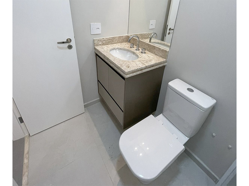 Reforma completa de apartamento no Residencial Villeneuve, em Campinas/SP. Apartamento com 100 m². Três meses de obra. Gestão completa, projeto e execução desde o recebimento com a construtora até a instalação de eletrodomésticos. 