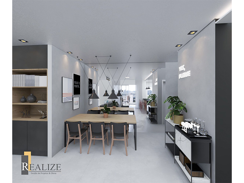 Reforma completa de apartamento no Residencial Villeneuve, em Campinas/SP. Apartamento com 100 m². Três meses de obra. Gestão completa, projeto e execução desde o recebimento com a construtora até a instalação de eletrodomésticos. 