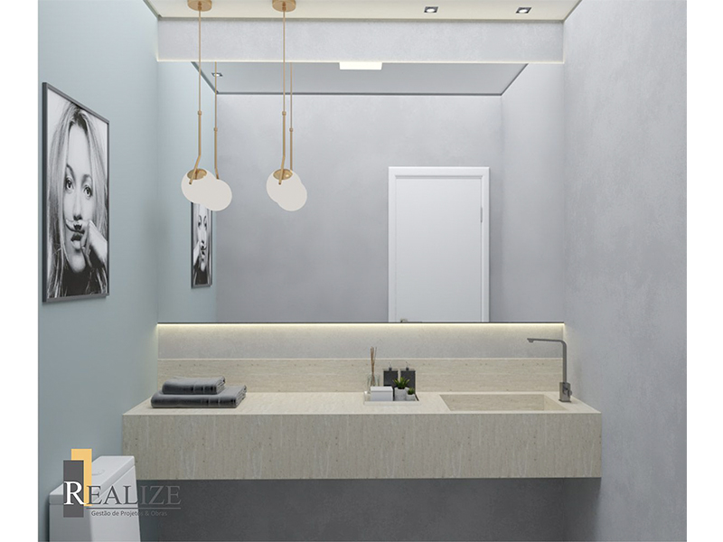 Reforma completa de apartamento no Residencial Villeneuve, em Campinas/SP. Apartamento com 100 m². Três meses de obra. Gestão completa, projeto e execução desde o recebimento com a construtora até a instalação de eletrodomésticos. 
